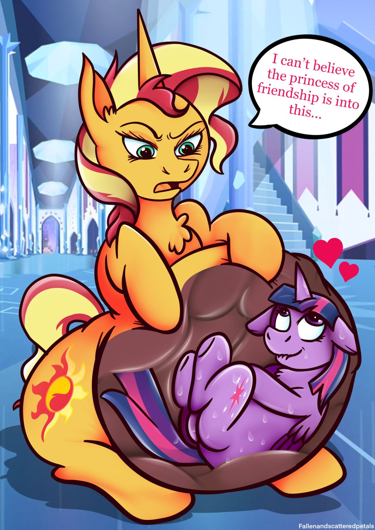 Trixie, Sunset Shimmer, and Starlight Glimmer Vore Art Collection... page 10 full