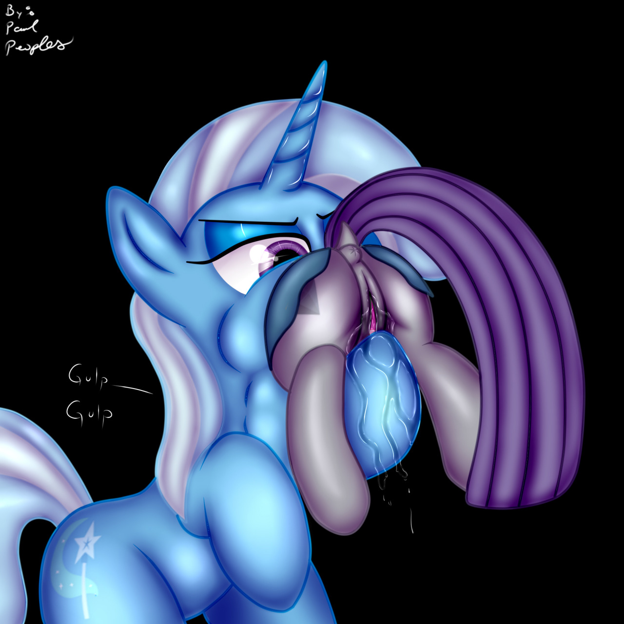 Trixie, Sunset Shimmer, and Starlight Glimmer Vore Art Collection... page 8 full