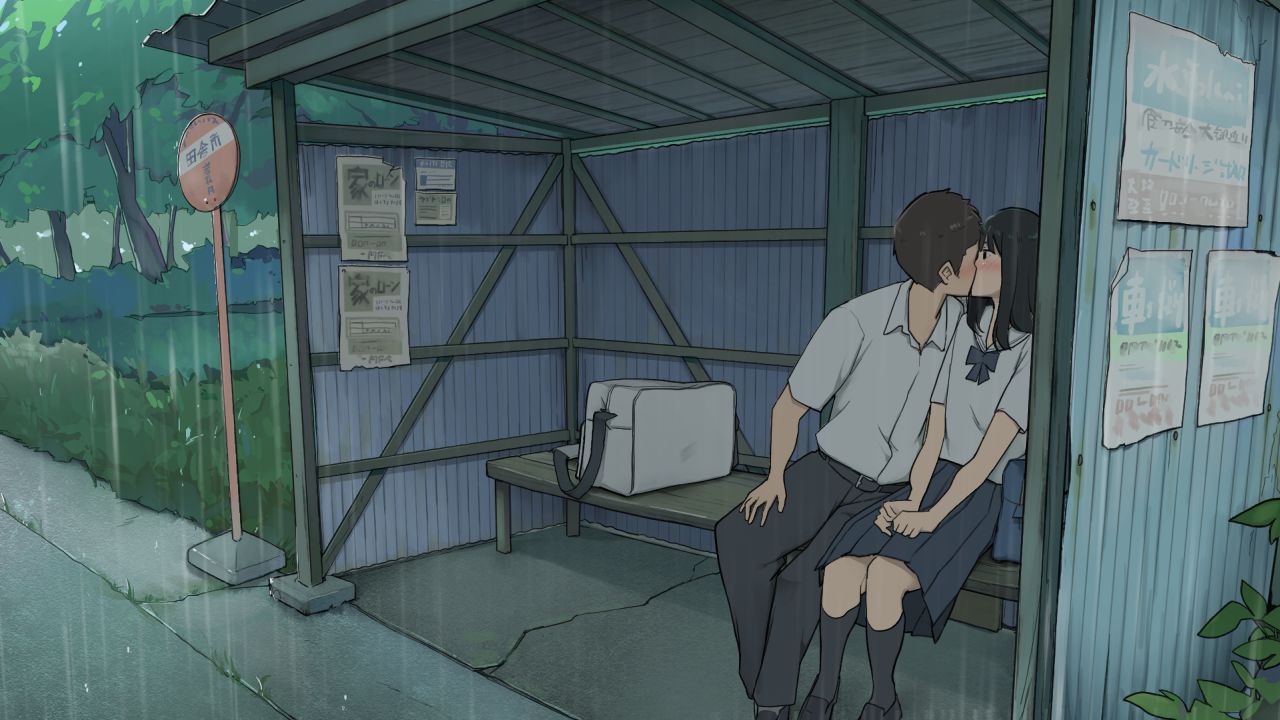 Inaka no Bus-tei nite Tougekou de Itsumo Issho ni Naru Kouhai Joshi to Amayadori page 4 full