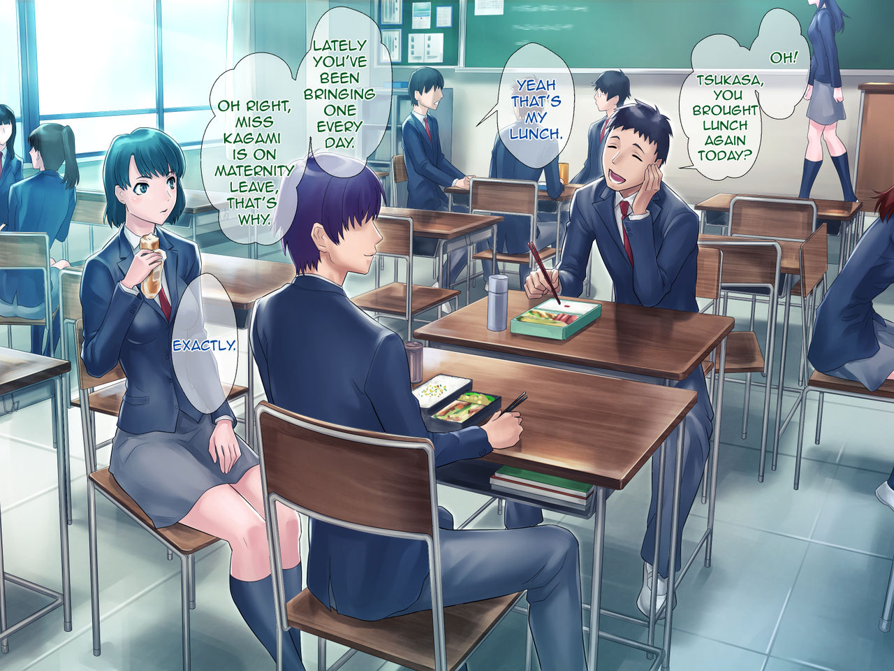 S Kyoushi na Kagami-sensei to M Haha na Ryouko-san 2 | S-Teacher Kagami-sensei and M-Mother Miss Ryouko 2 page 3 full