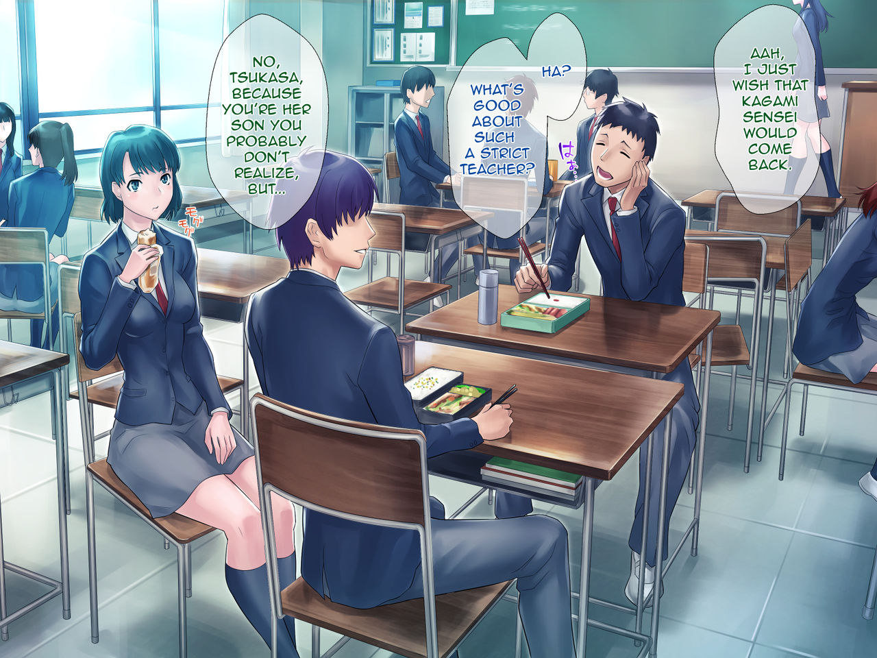 S Kyoushi na Kagami-sensei to M Haha na Ryouko-san 2 | S-Teacher Kagami-sensei and M-Mother Miss Ryouko 2 page 5 full