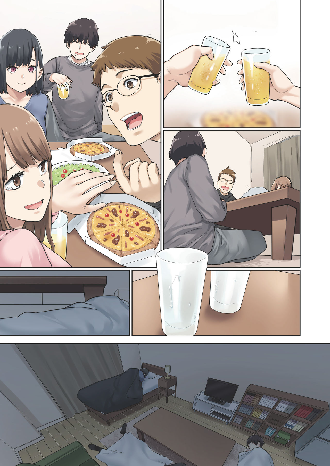 Kanojo ga Fuzai no Aida, Kanojo no Shinyuu to Shirokujichuu, Nakadashi shimashita. | 여친이 자리를 비운 동안, 여친의 친구와 온종일, 질내사정했습니다. page 5 full
