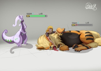 Honey x Goodra vore cover