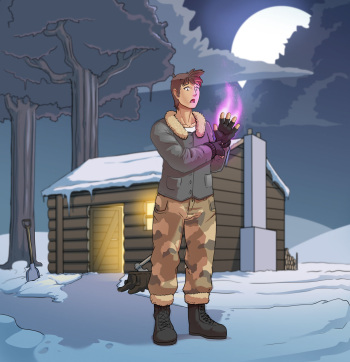 A magical winter night cover