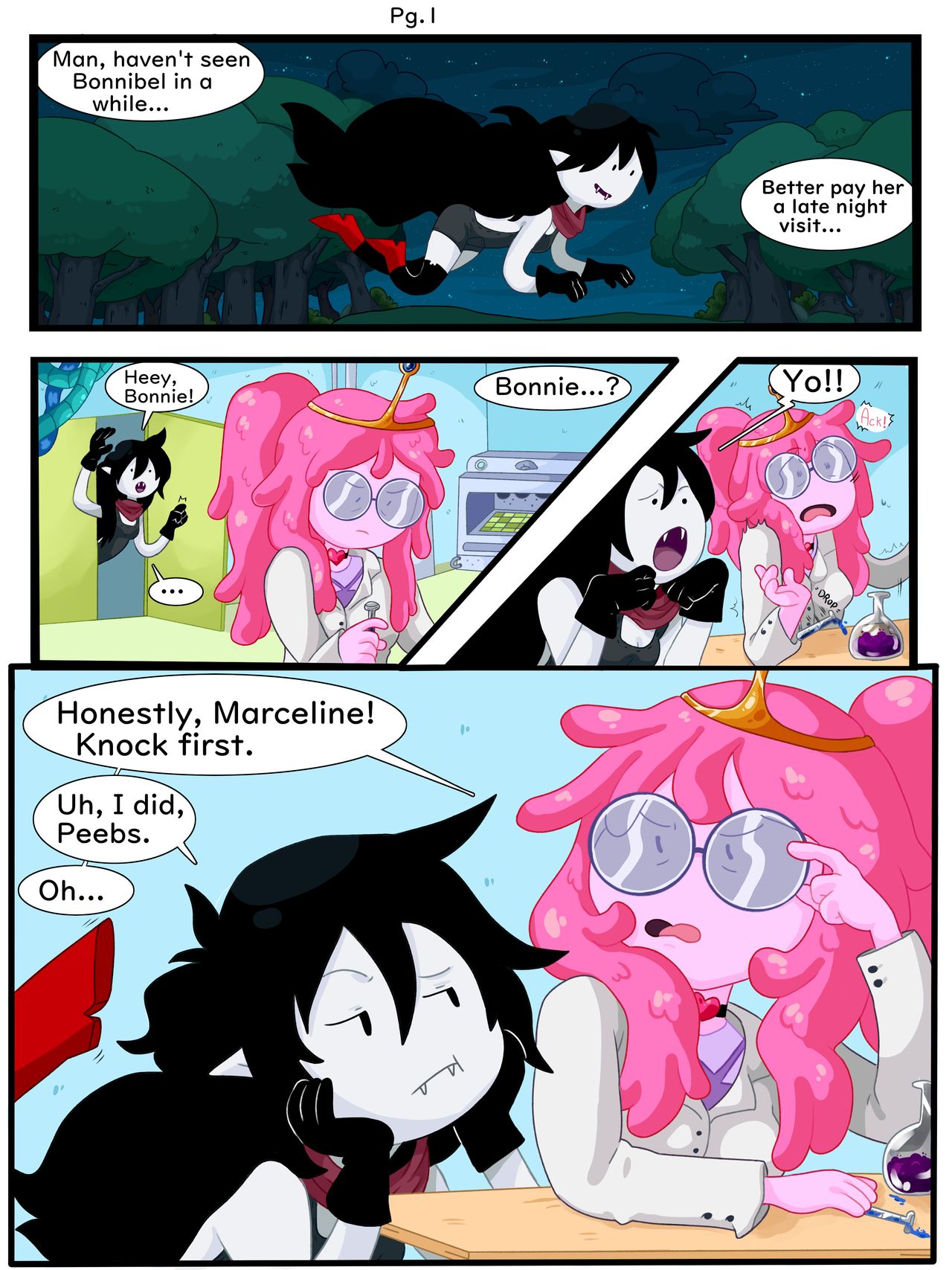 Pink and Red: Bubbline Comic page 2 full