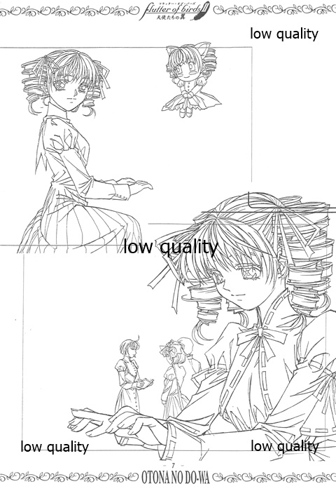 flutter of birdsII 天使たちの翼 線画集 page 6 full