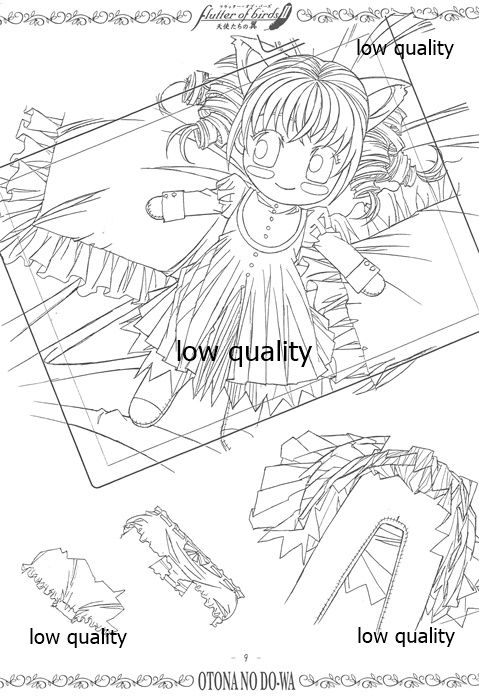 flutter of birdsII 天使たちの翼 線画集 page 8 full