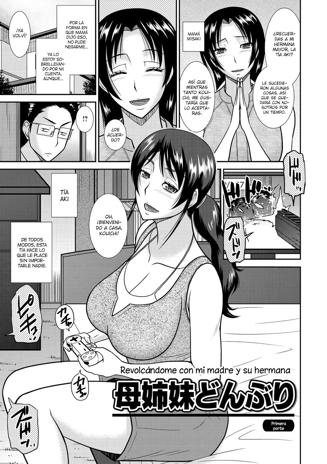 Haha Shimai Donburi | Revolcándome con mi madre y su hermana page 1 full