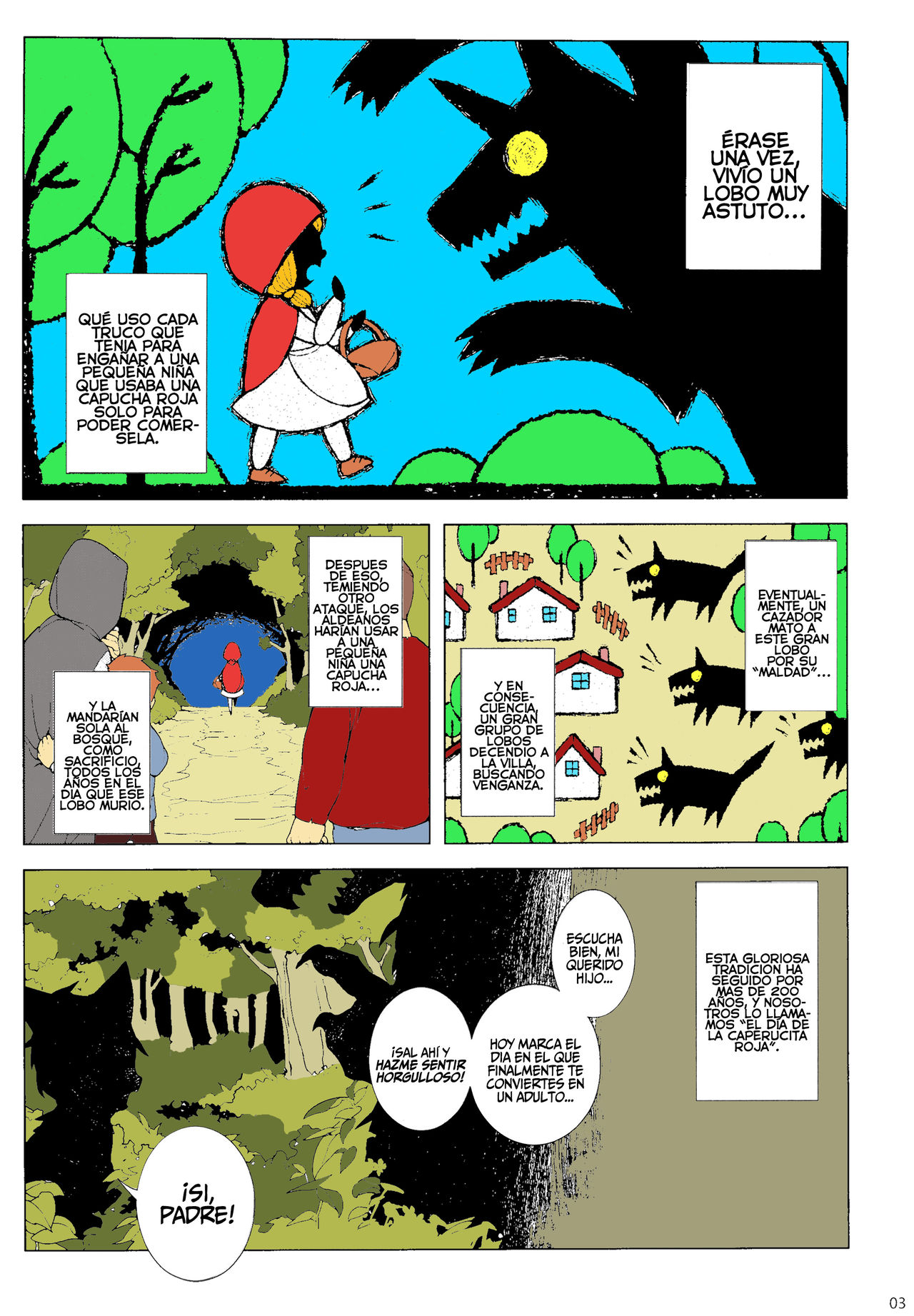 Destrucción de la niñez - Caperucita Roja y el Pequeño Lobo page 4 full