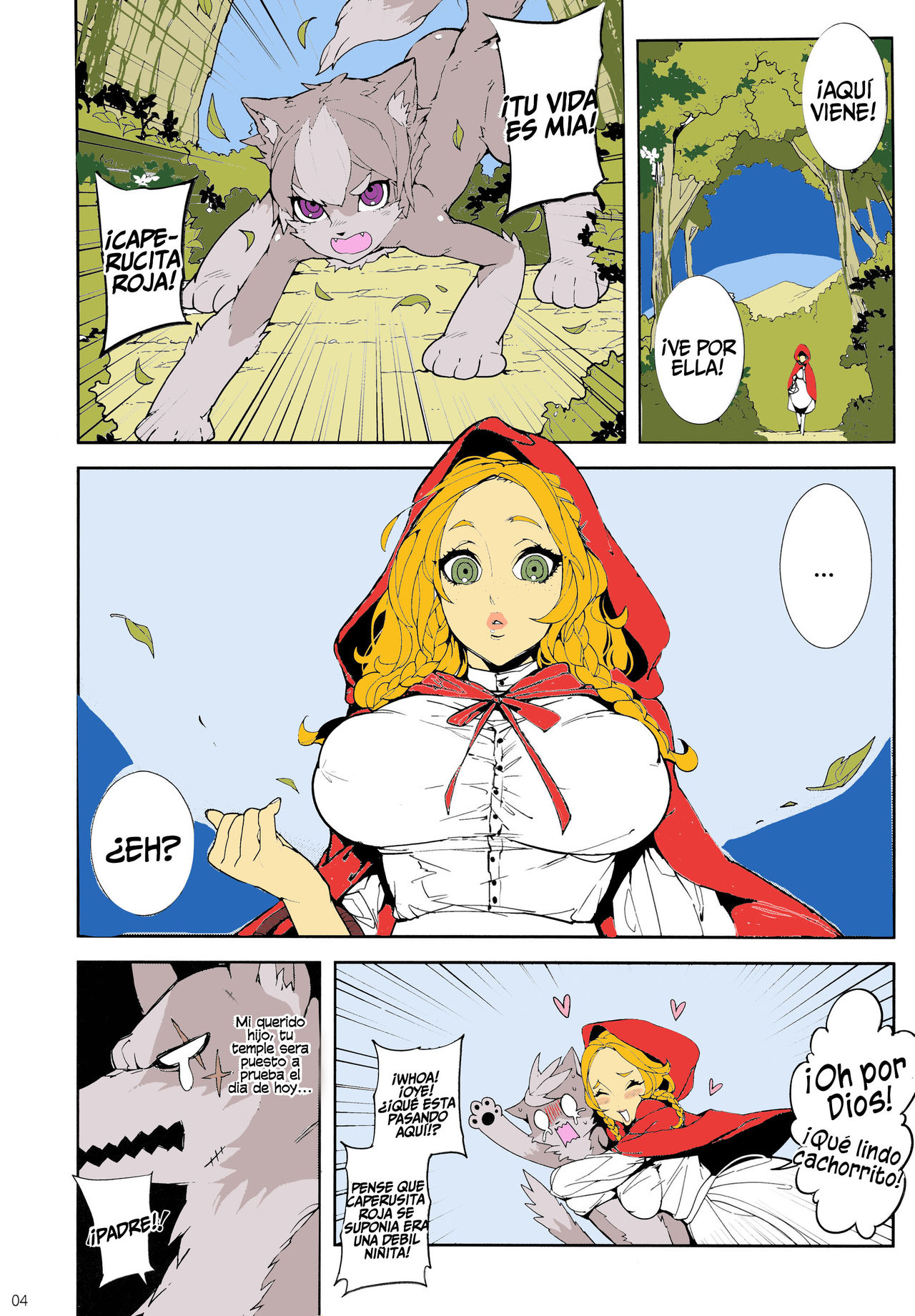 Destrucción de la niñez - Caperucita Roja y el Pequeño Lobo page 5 full