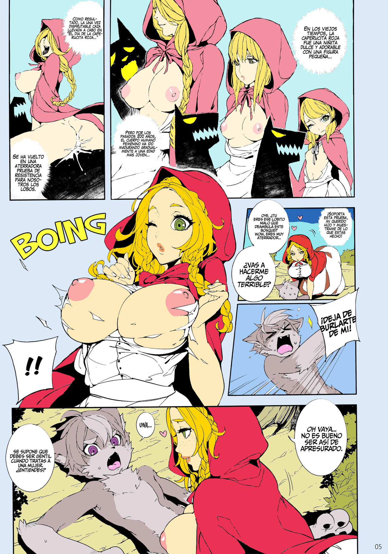 Destrucción de la niñez - Caperucita Roja y el Pequeño Lobo page 6 full