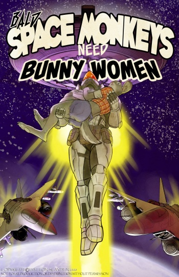 Bald Space Monkeys Need Bunny Woman cover