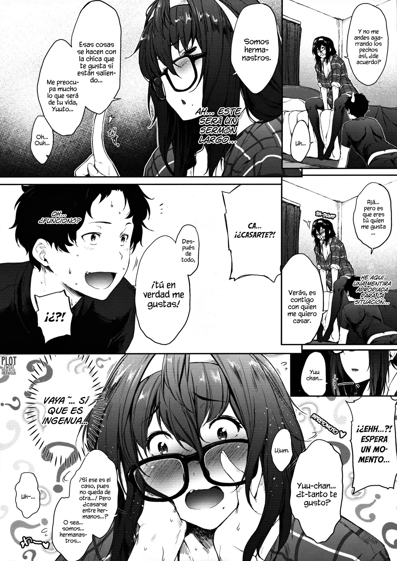 Babaa no Inu Ma ni Nee-chan to | Con mi hermanastra mientras mi madre no está page 6 full
