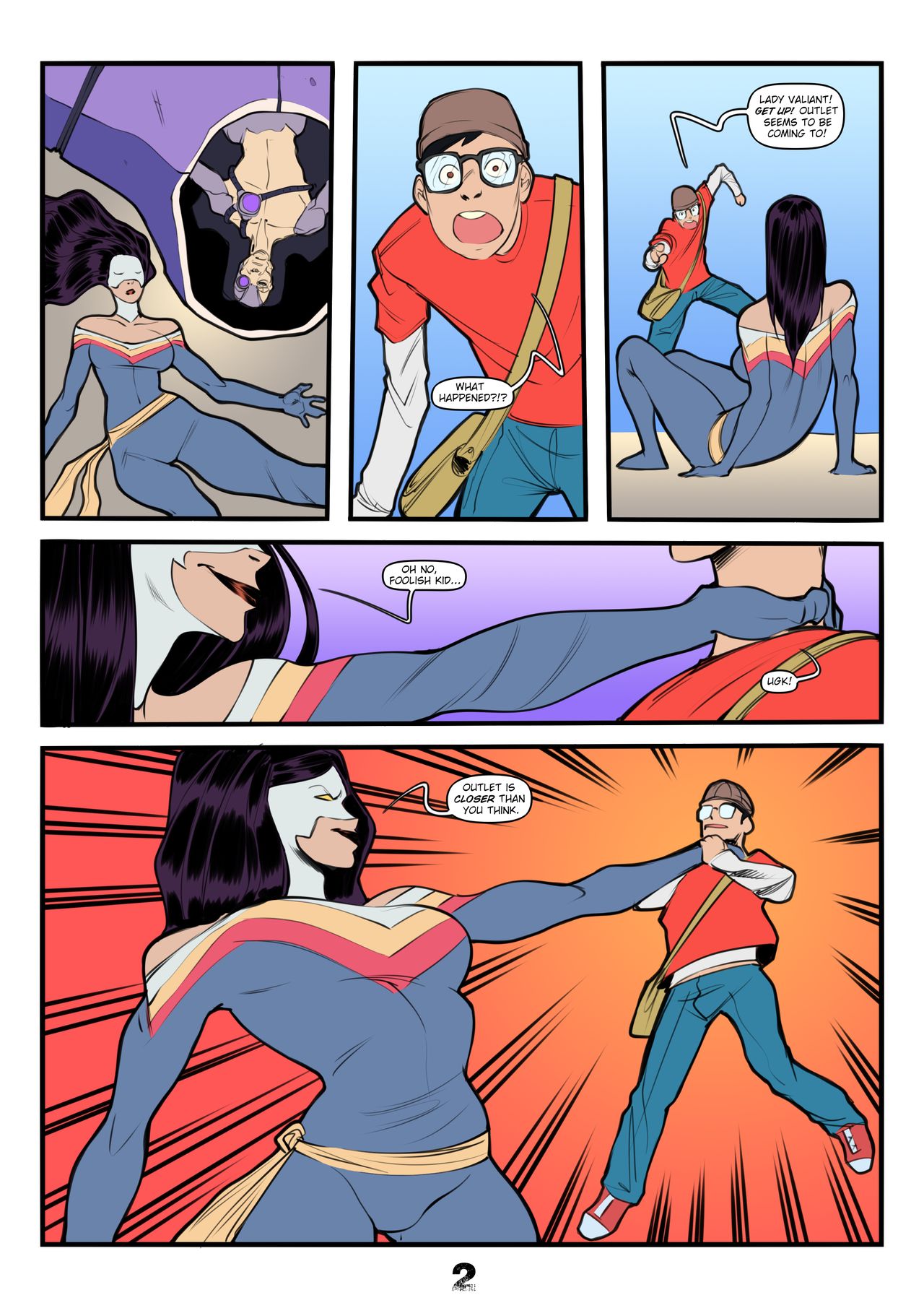 Outlet Wins / Evil Lady Valiant, page 2 full