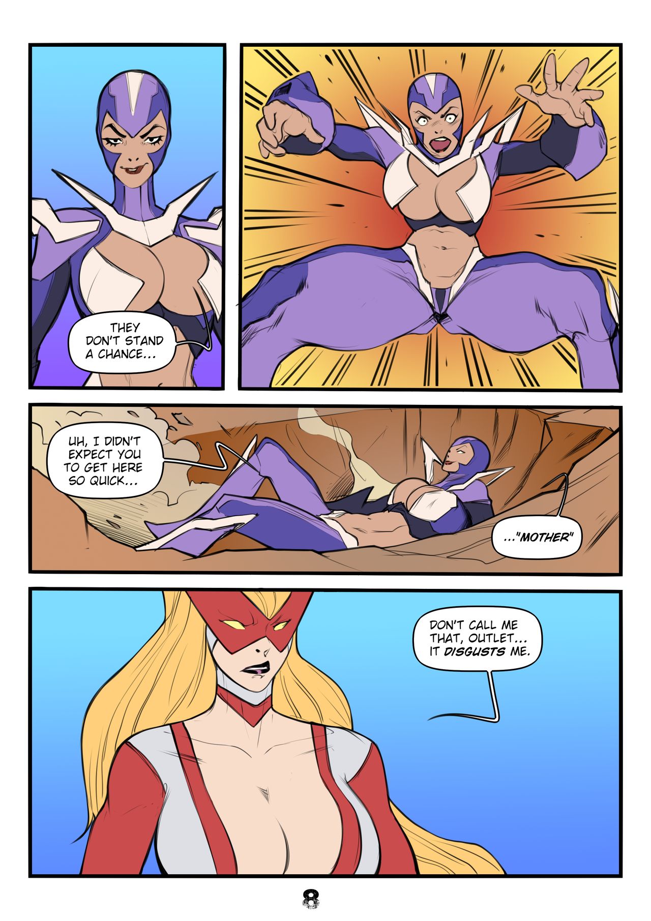 Outlet Wins / Evil Lady Valiant, page 8 full