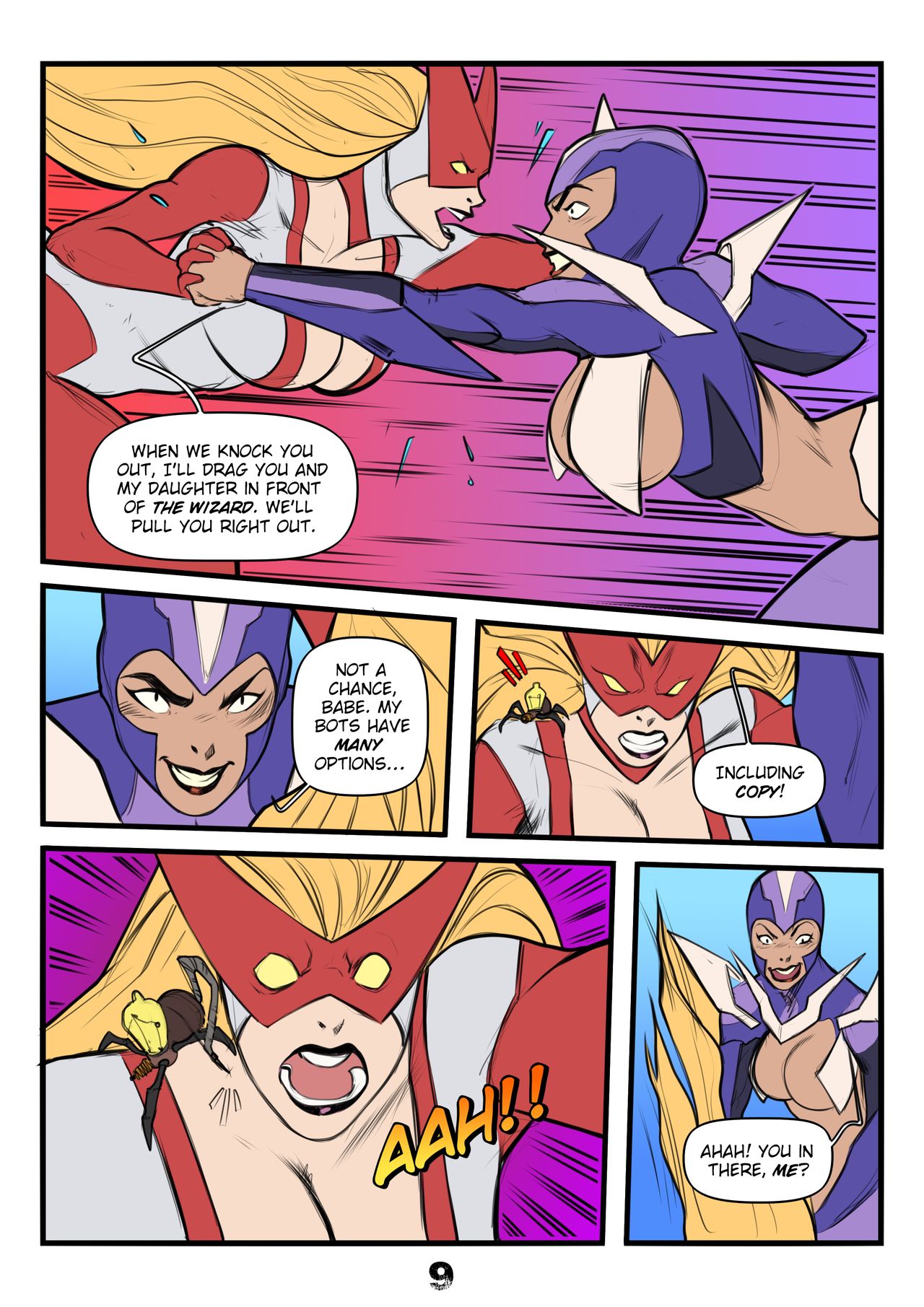 Outlet Wins / Evil Lady Valiant, page 9 full