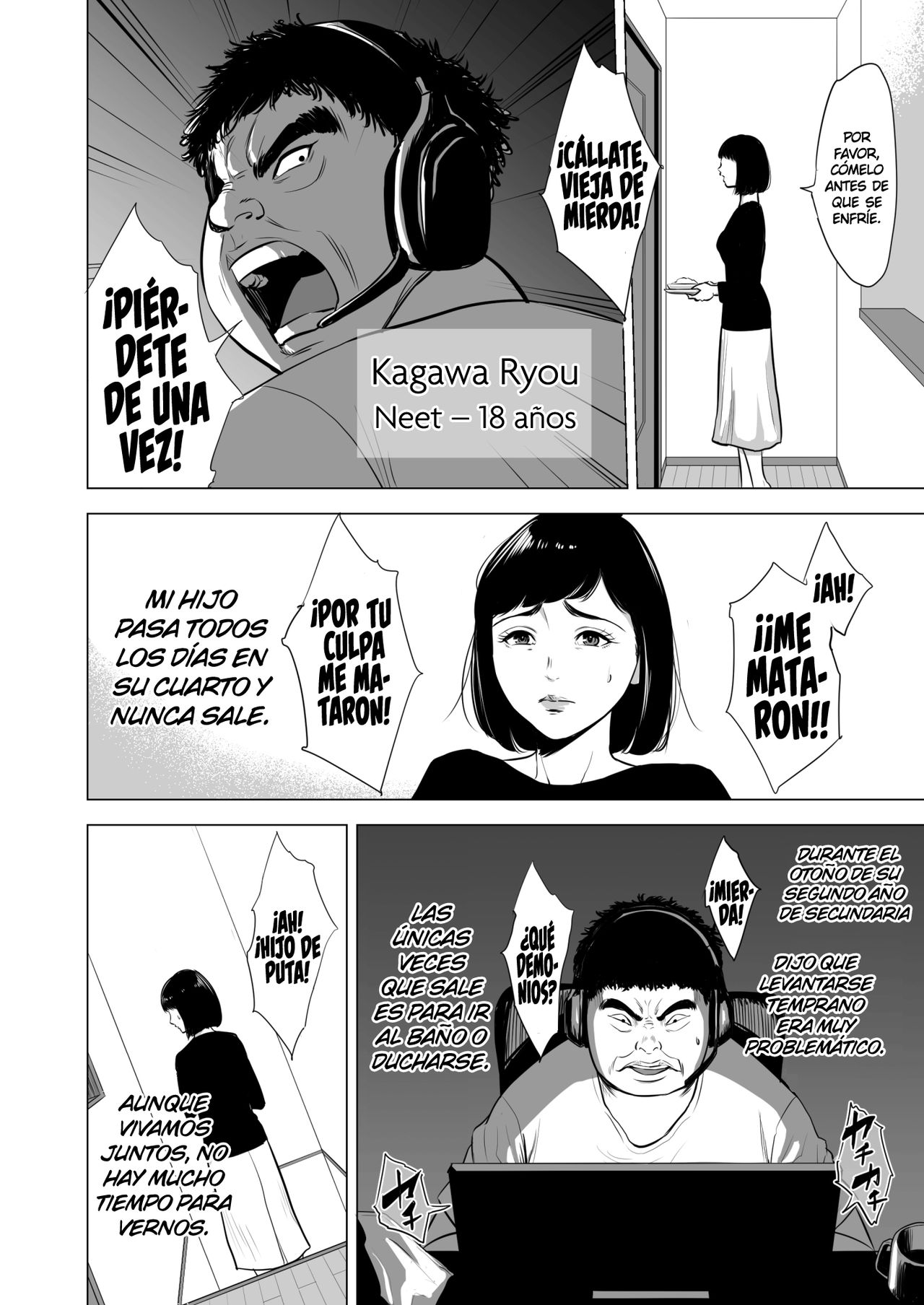 Haha no Tsutome ~Hikikomori Musuko no Seishori Dougu~ | El Deber de una Madre ~El Juguete Sexual de mi Hijo Encerrado~ page 3 full