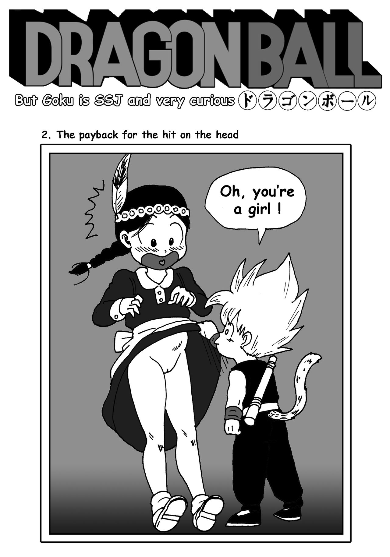 Dragon Ball but Goku is SSJ and very curious page 2 full