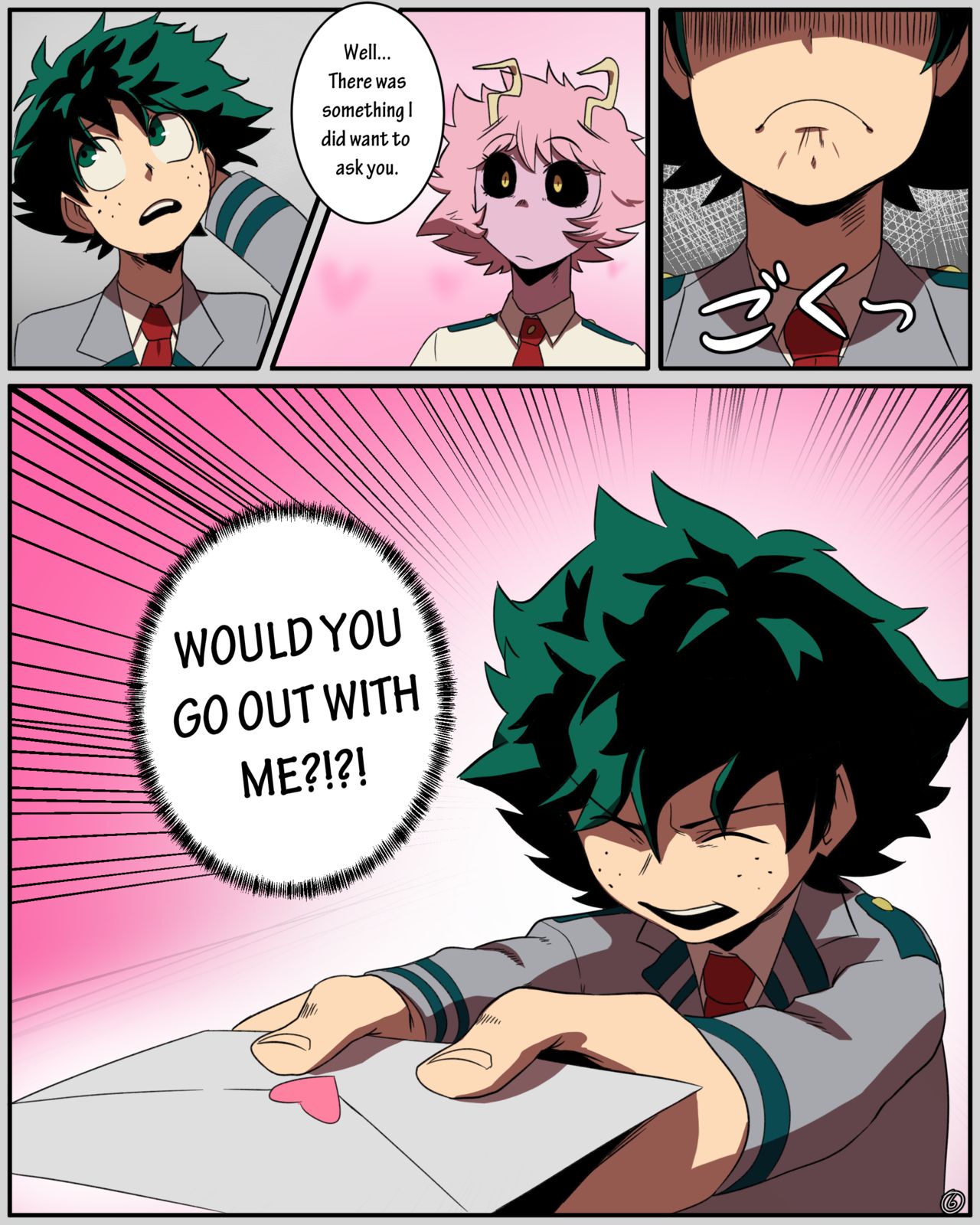 Mina x Izuku Comic page 7 full