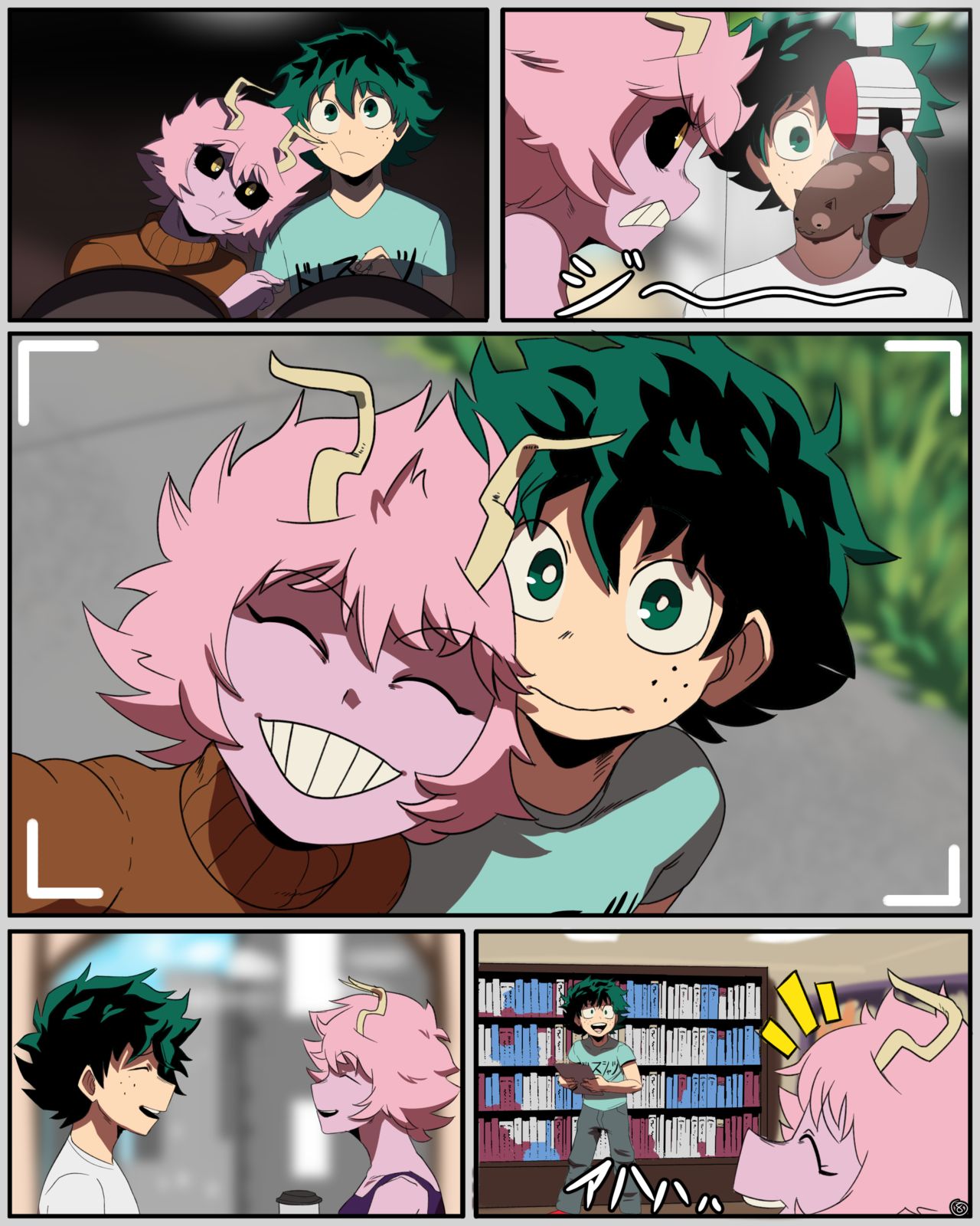 Mina x Izuku Comic page 9 full
