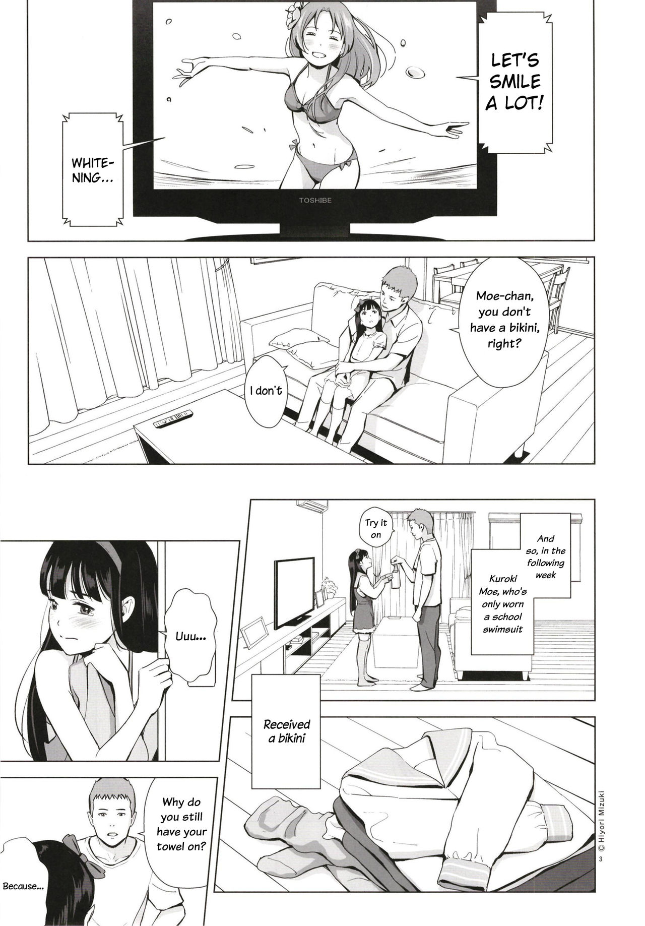Senobi Shoujo to Icha Love Seikatsu Kuroki Moe 13-sai | Lovey dovey everyday with a growing girl Kuroki Moe 13 Years Old page 5 full