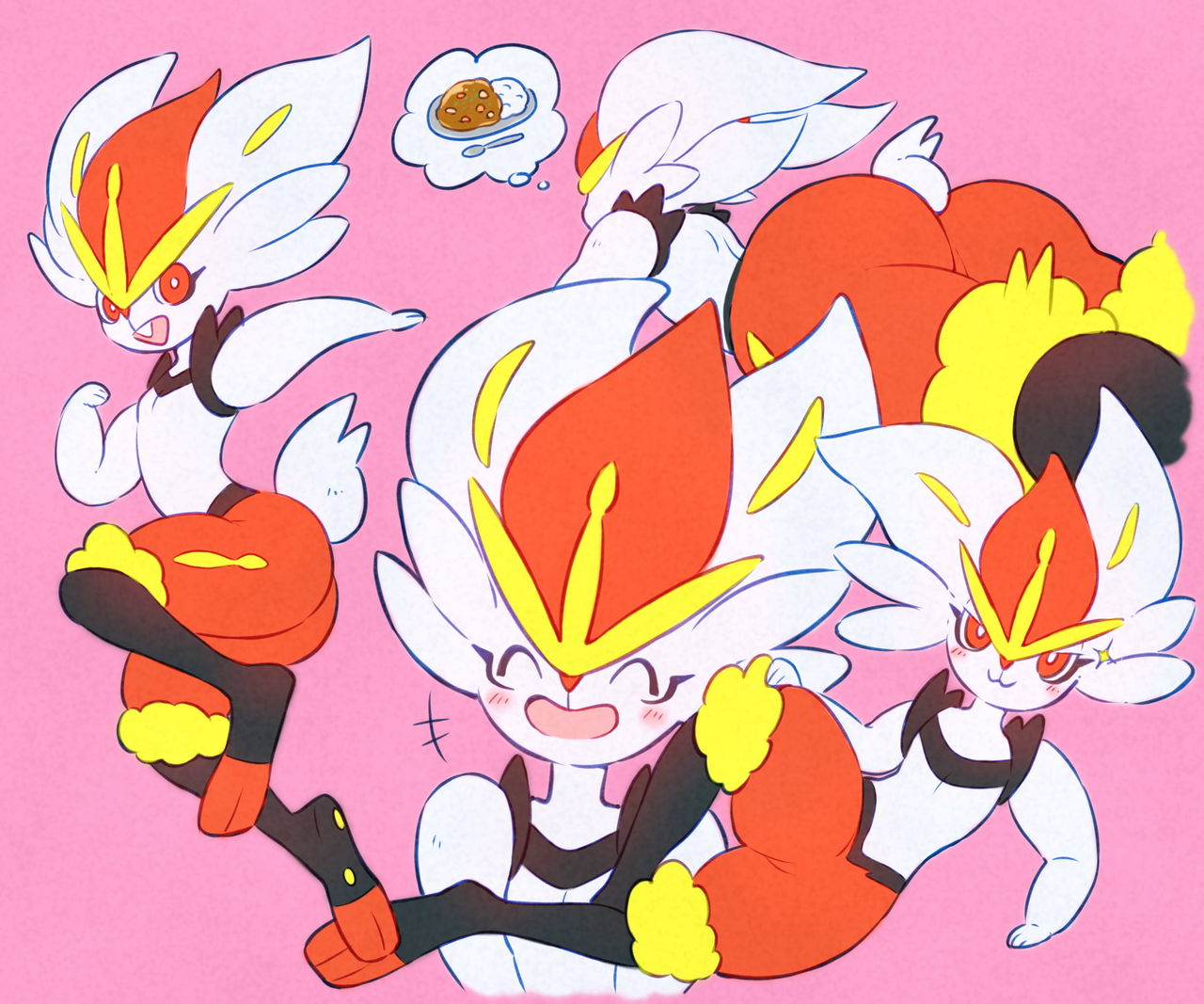 CG collection of Cinderace ♀ and Mobs page 4 full