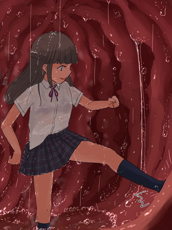 A girl being digested page 4 full