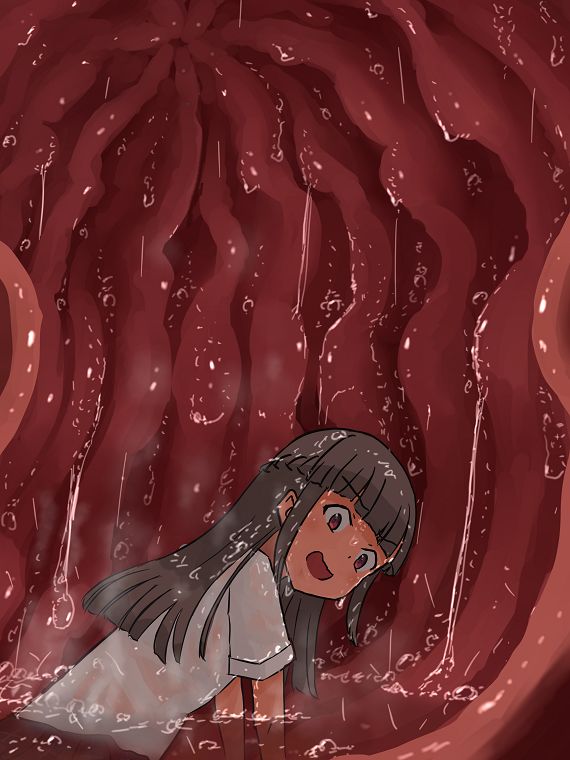 A girl being digested page 5 full