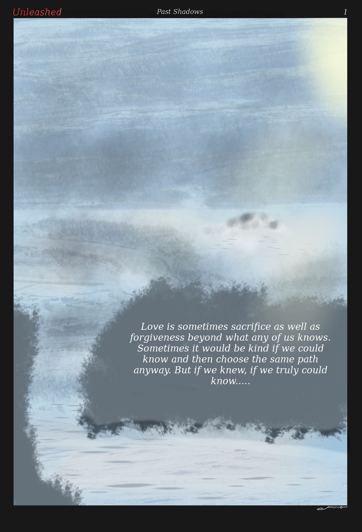 HOLYDAYPUP Unleashed:Past Shadows page 1 full