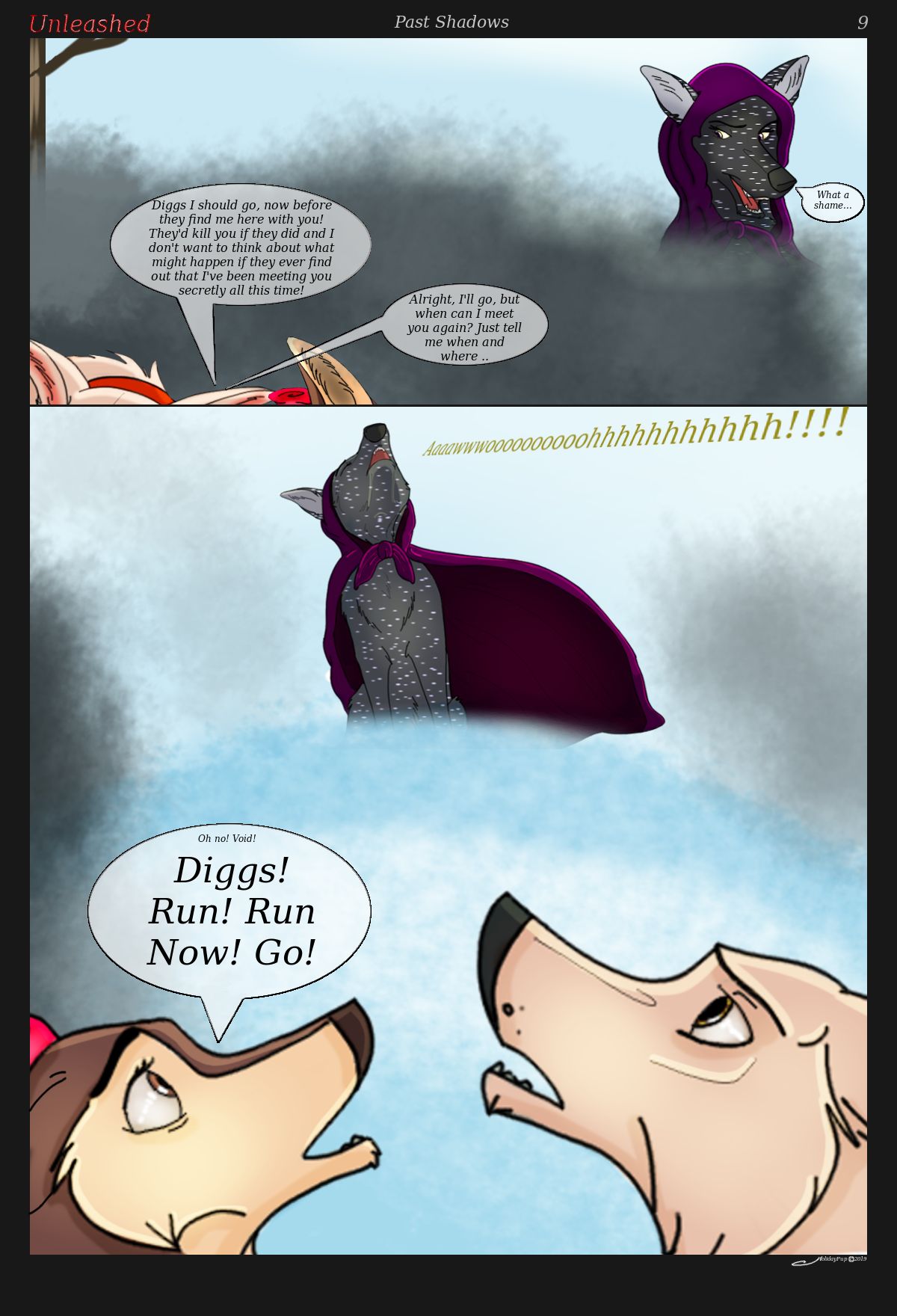 HOLYDAYPUP Unleashed:Past Shadows page 9 full