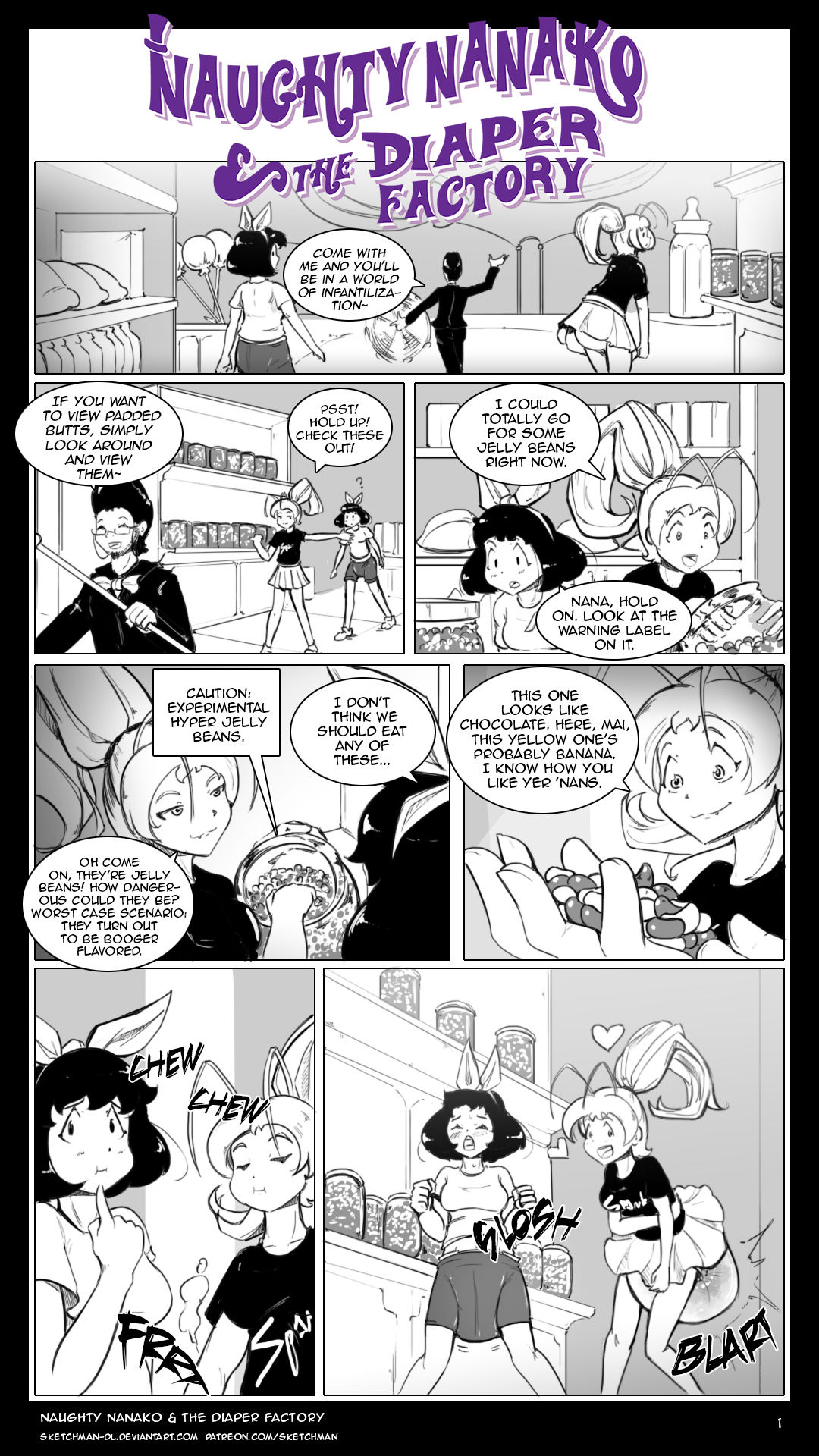 Commission: Naughty Nanako page 1 full