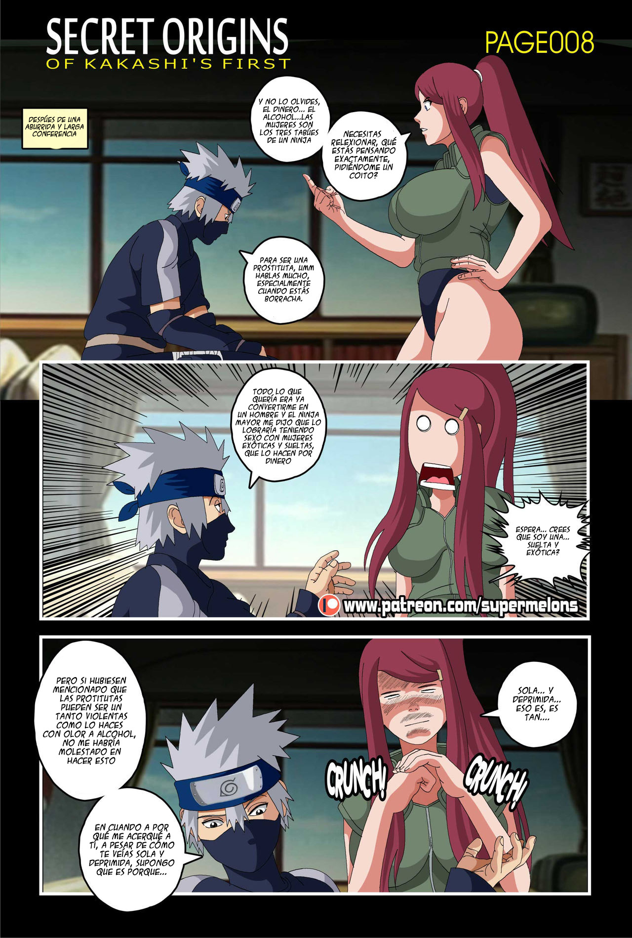 Secret Origins of Kakashi’s First – Super Melons   Naruto page 9 full