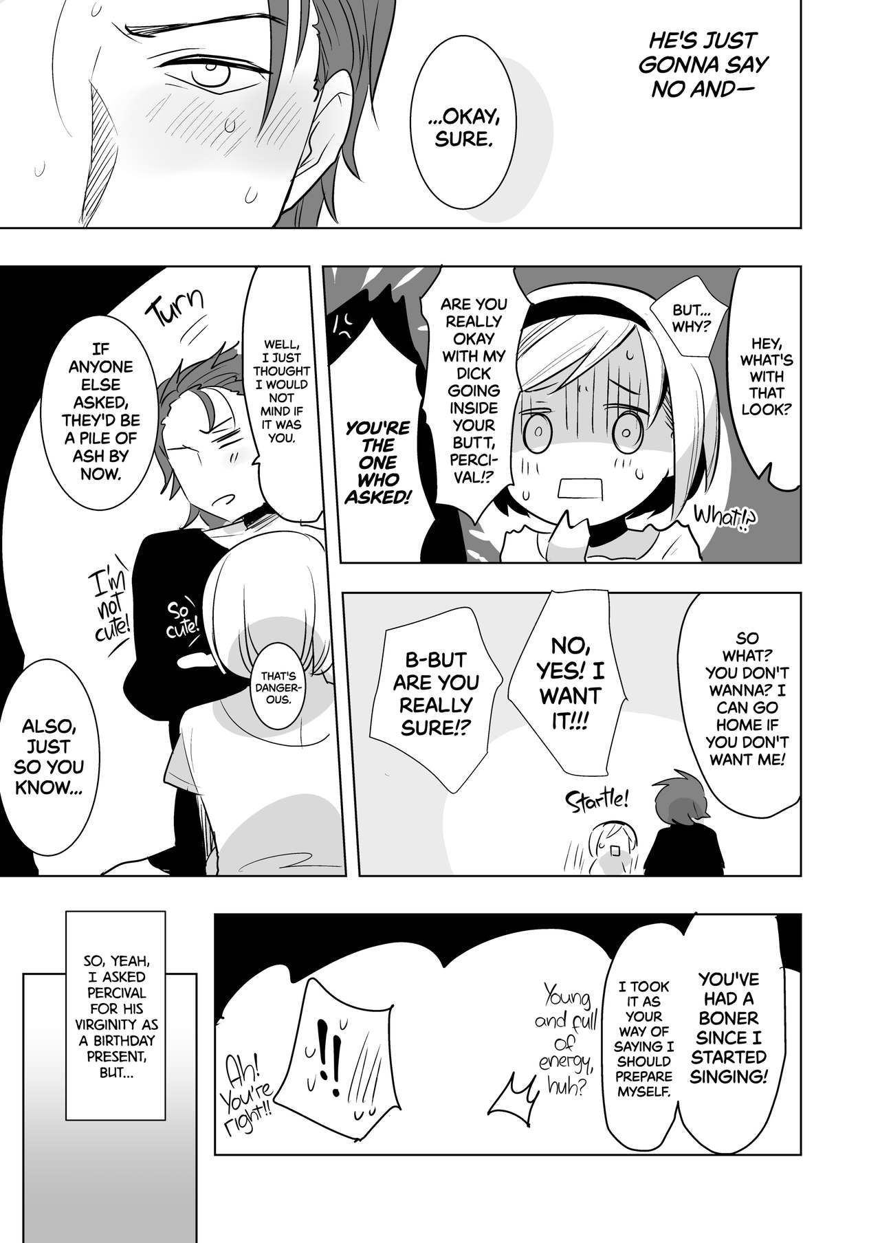 Konya, Percival-kun no Shojo o Kudasai | I Want Your Virginity Tonight, Percival page 4 full