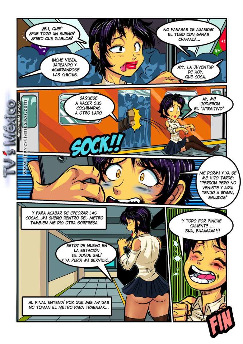 Talía Cien Fuegos En: "Calorcito En El Metro" page 9 full