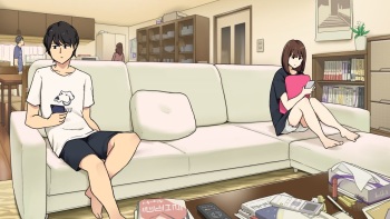 Ryoushin ga Dekakeru ya Ina ya Living no Sofa de Yarihajimeru Shitei | Когда родители уходят, мы начинаем заниматься сексом на диване в гостиной cover