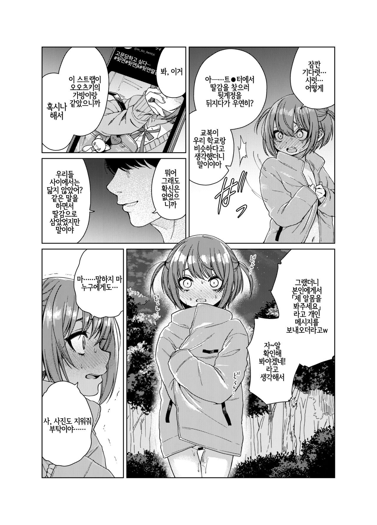 Uraaka ga Doukyuusei ni Barete Odosare Kyousei Roshutsu | 뒷계정이 동급생에 게 들키고 협박당해 서 강제 노출 page 8 full