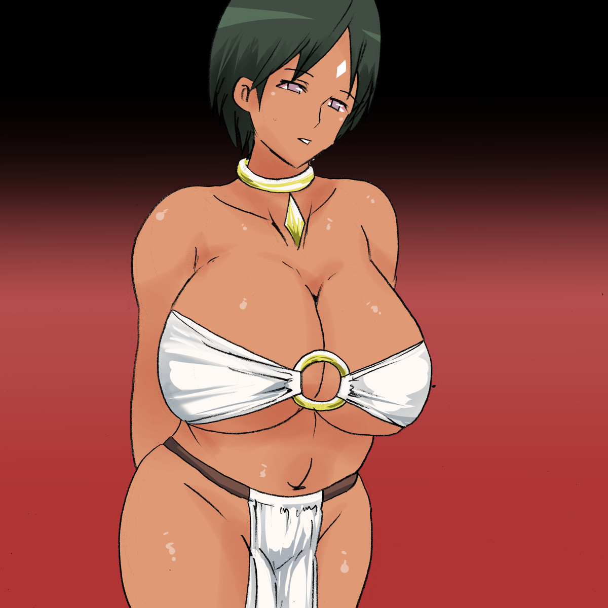 jx Muchimuchi no Kasshoku Musume ga Gohoushi Suru Hanashi no CG-shuu. page 2 full