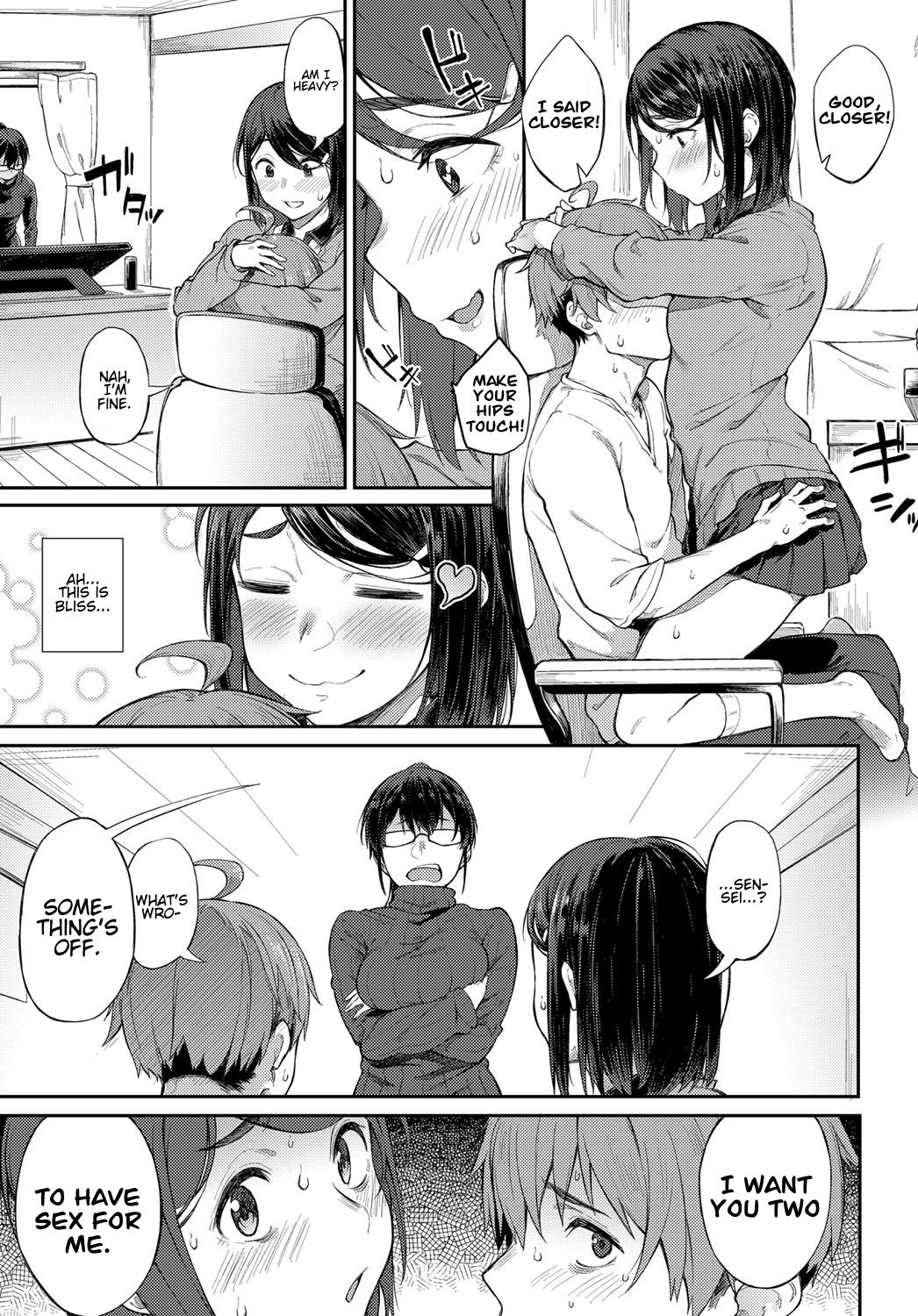 Shimekiri Girigiri Threesome | End of the Line Deadline Threesome page 3 full