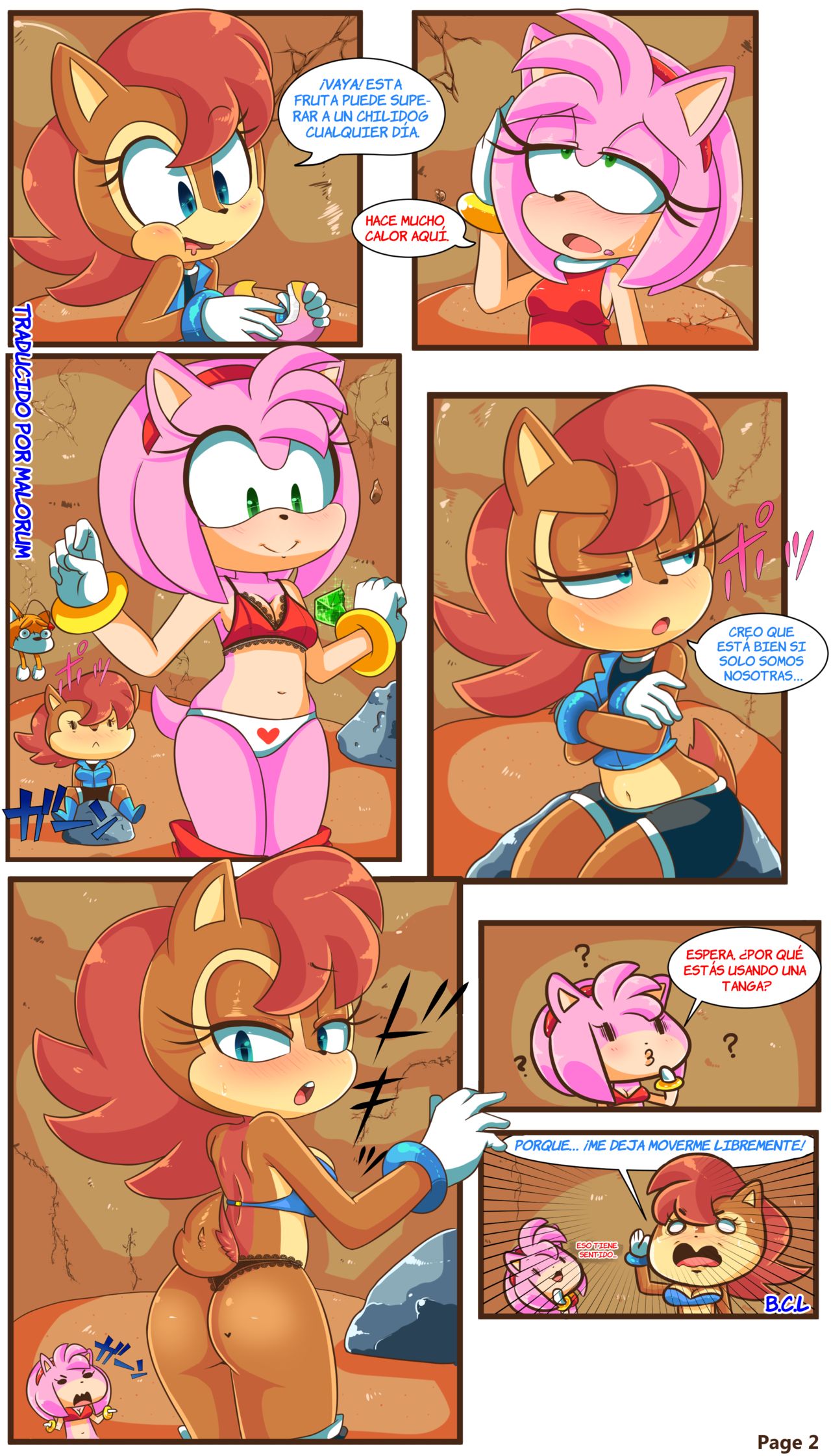 Sally &amp; Amy in The Forbidden fruit | En La Fruta Prohibida page 3 full