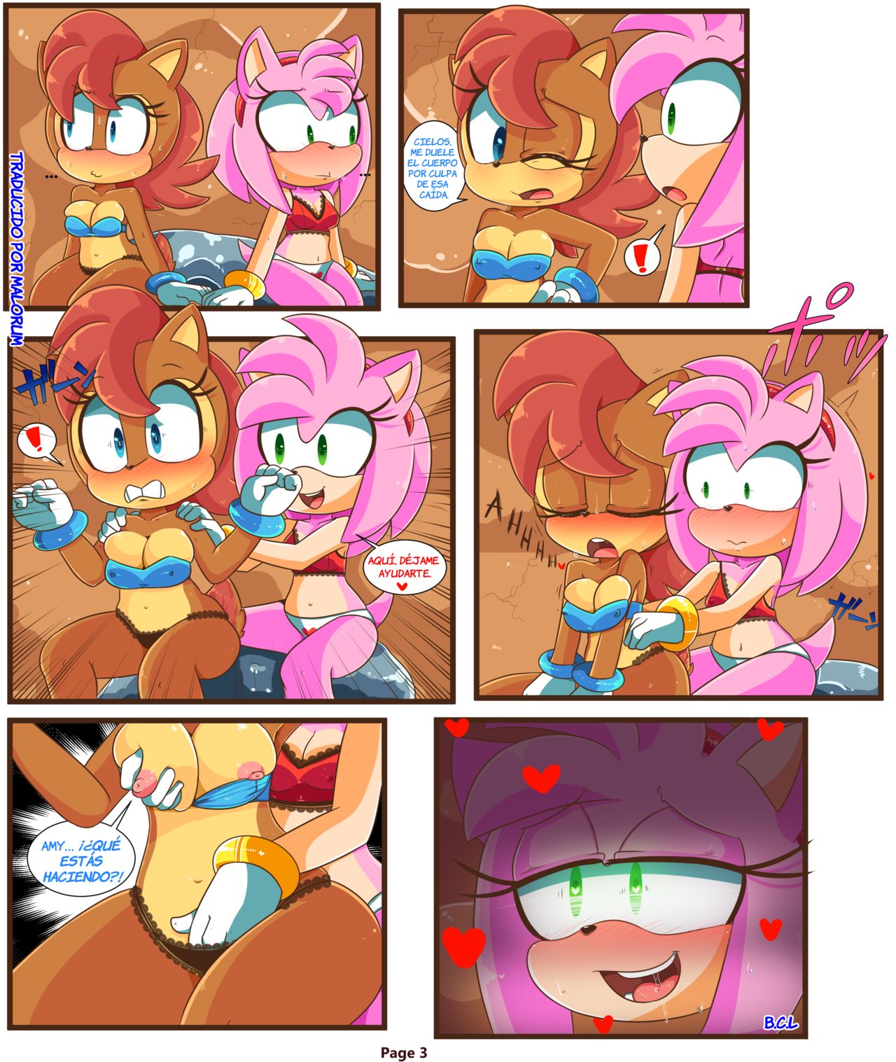 Sally &amp; Amy in The Forbidden fruit | En La Fruta Prohibida page 4 full