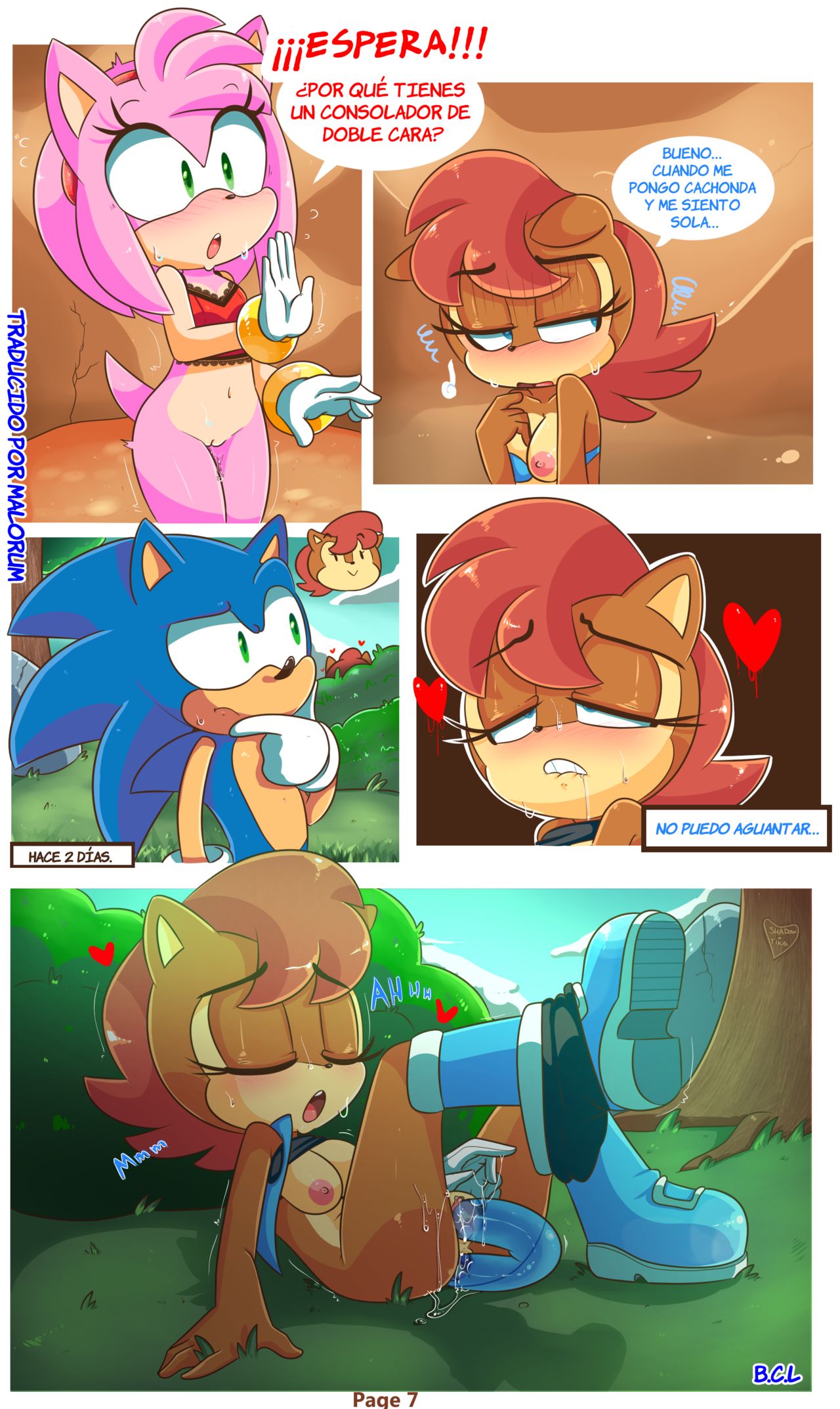 Sally &amp; Amy in The Forbidden fruit | En La Fruta Prohibida page 8 full