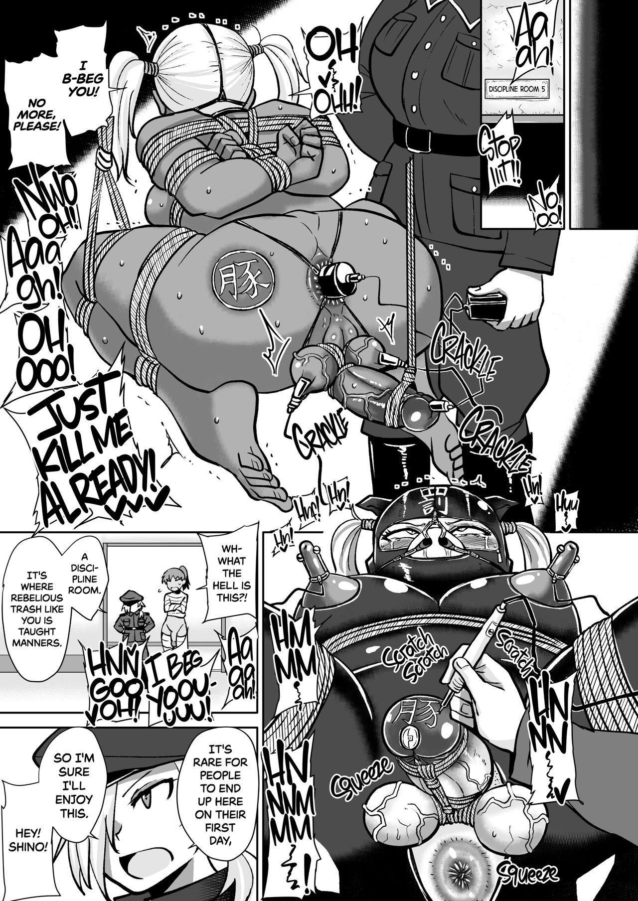 Futanari Prison Dairoku Kangoku Houkoku | Futanari Prison Report from Prison 6 page 10 full