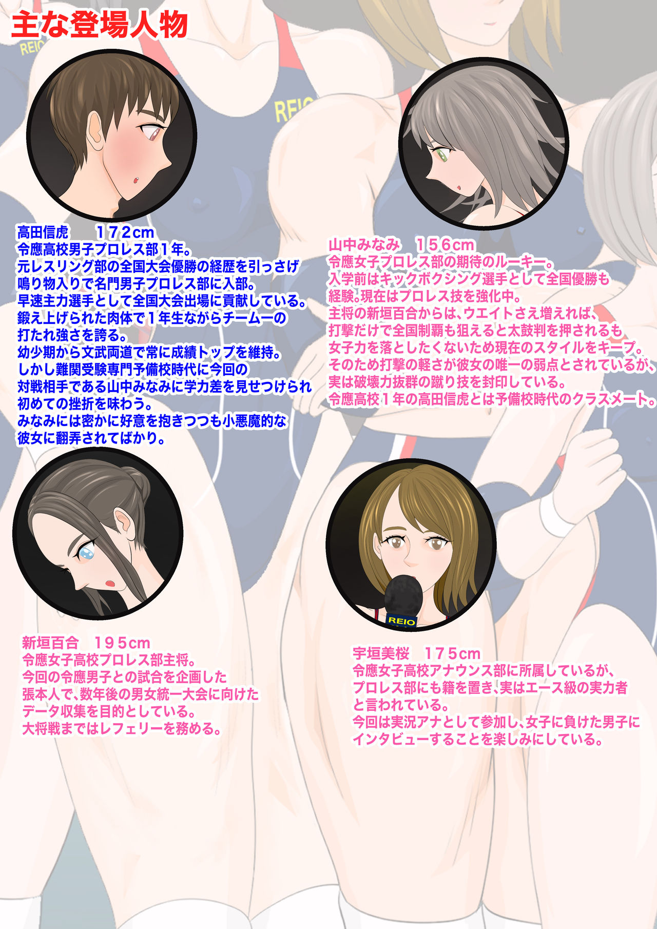 Gyaku Ryona Koukou Pro Wres-bu 1 ~Azato Kawaii Joshi vs Junjou Danshi~ page 2 full