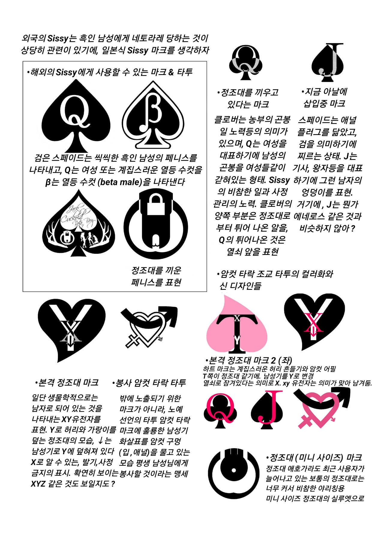 호모 암컷 Sissy에게 주어지는 음문 • 타투 • 마크를 보급받고 싶어서 디자인해서 제공하는 책 page 3 full