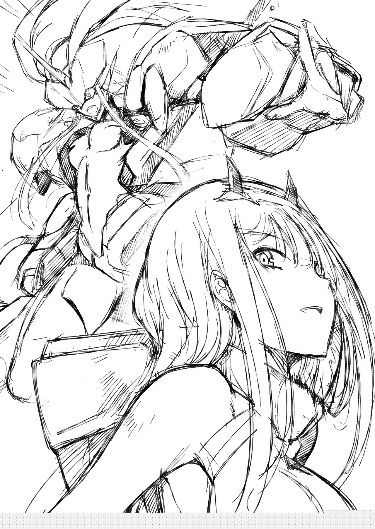 Mitsuru in the Zero Two page 3 full