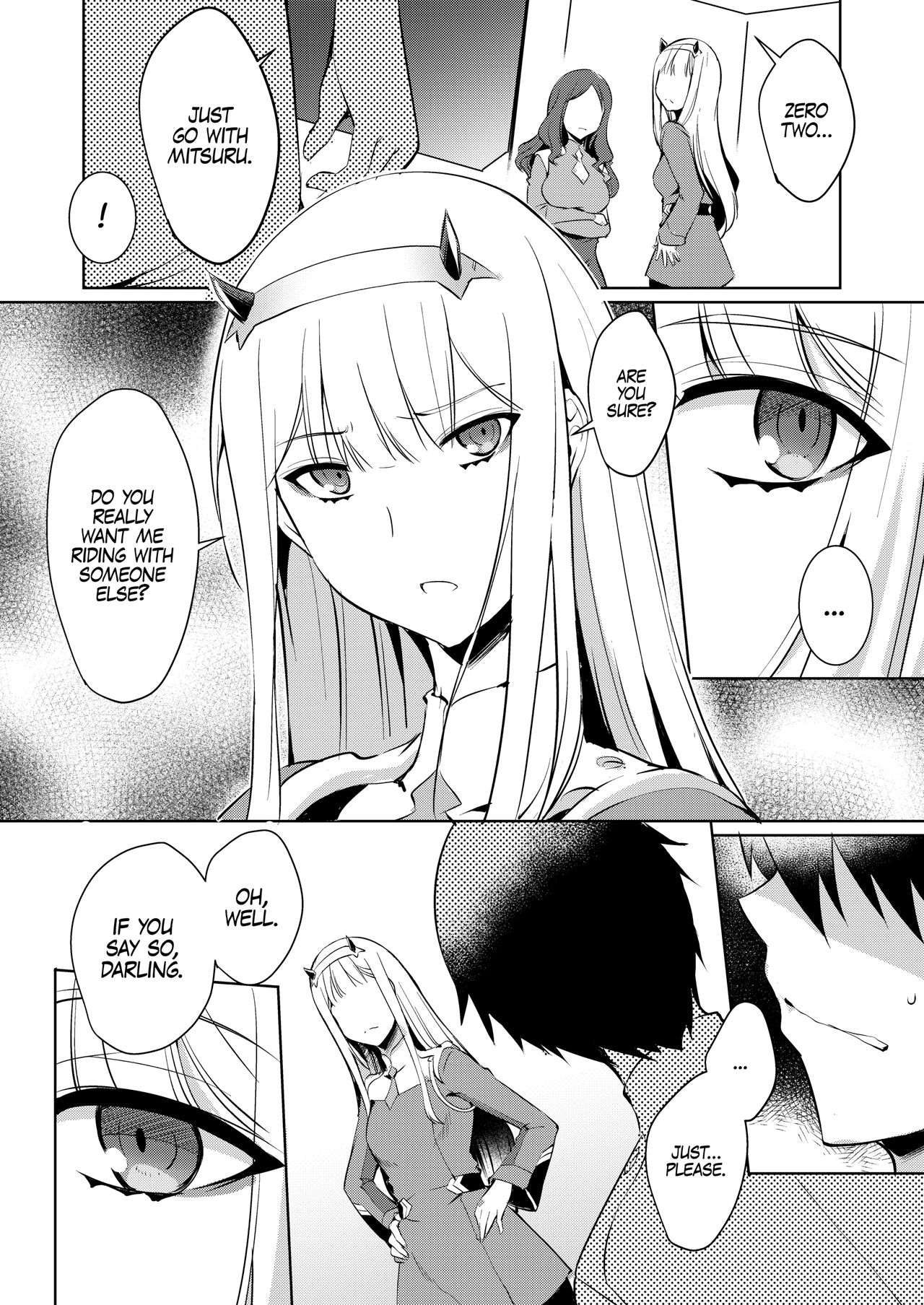 Mitsuru in the Zero Two page 5 full