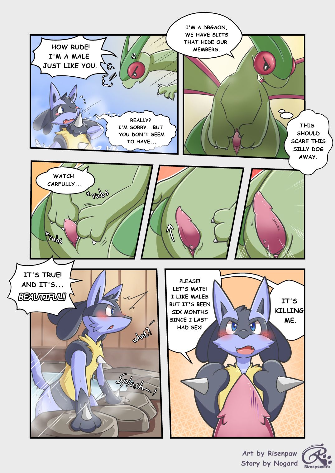 RISENPAW in the bath house page 2 full