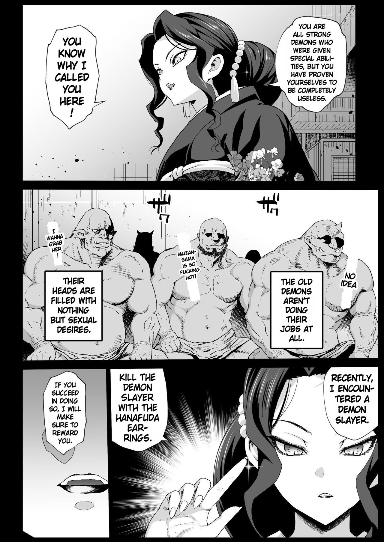 Mesu Ochi Jou Muzan-sama - RAPE OF DEMON SLAYER 4 | Making a Mess of Lady Muzan-sama - RAPE OF DEMON SLAYER 4 page 6 full