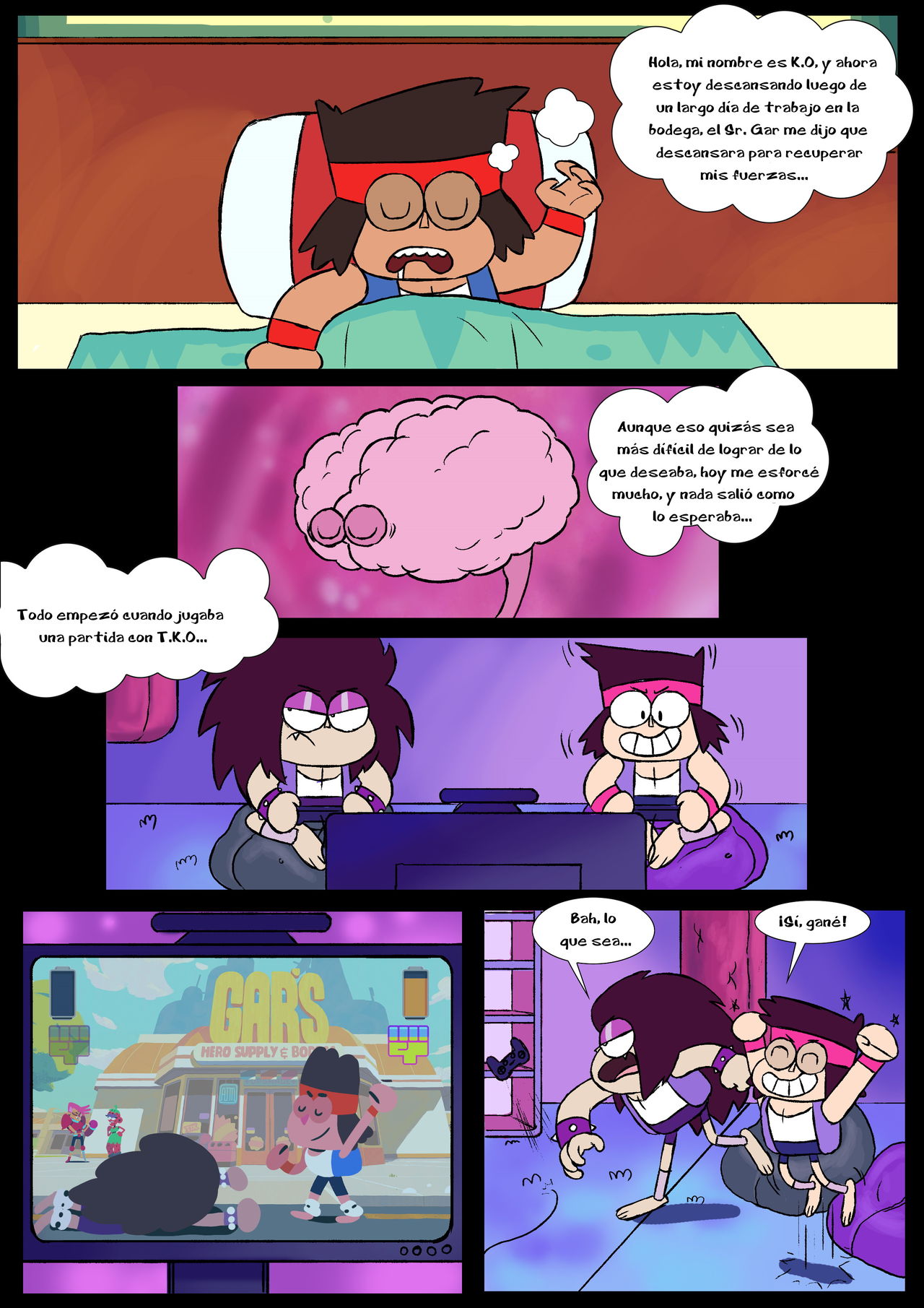 OK KO Comic -  -  - Complete page 2 full