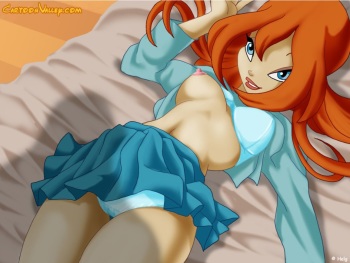 Winx babe Bloom enjoys having hot sex with her lover Sky! cover